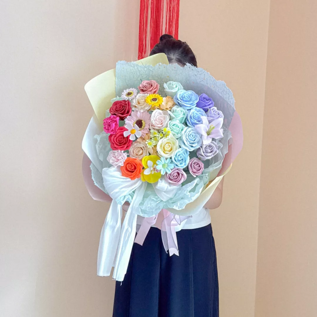 Soap Flower Bouquet | Colourful Love