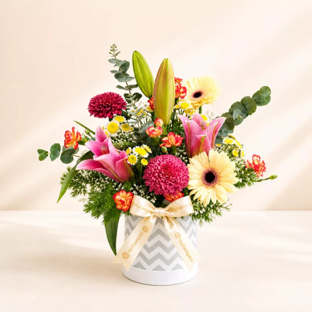 Nurhampers Happy Hues Flower Box