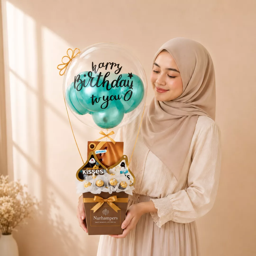 Father's Day Nurhampers Best Dad Hot Air Balloon Gift Box (Klang Valley Delivery Only)
