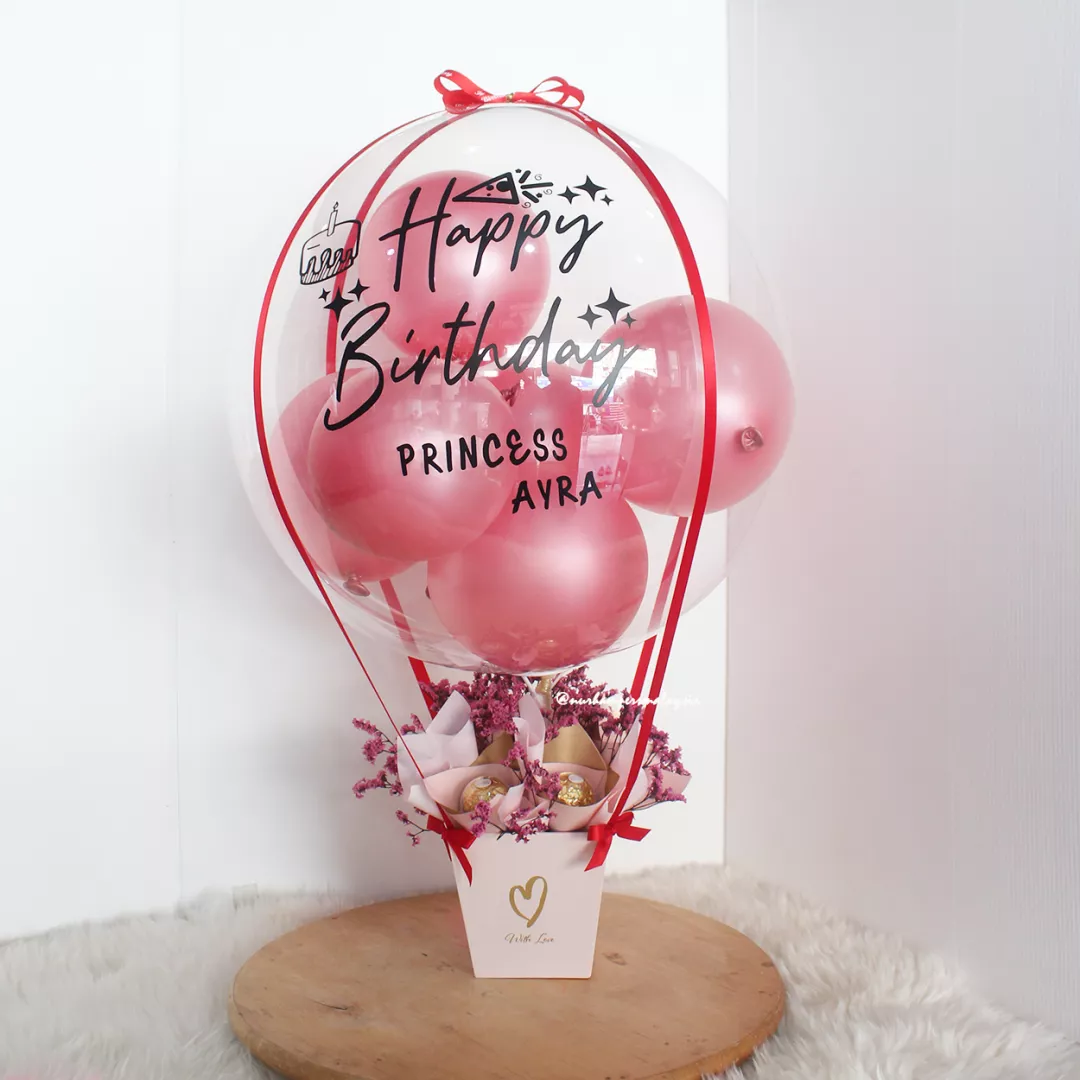 Nurhampers Blush Princess Balloon Gift