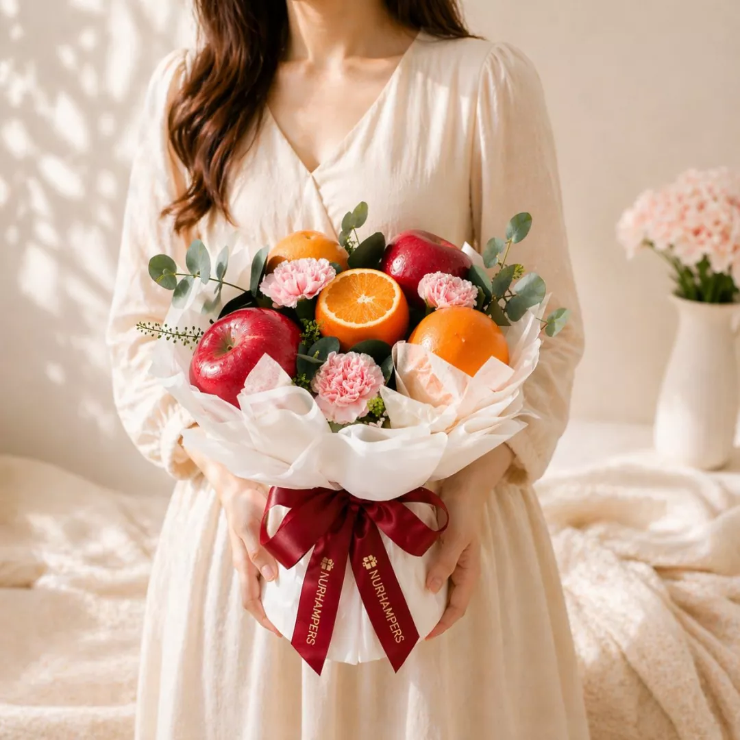 Nurhampers Numa Fruit & Flower Bouquet