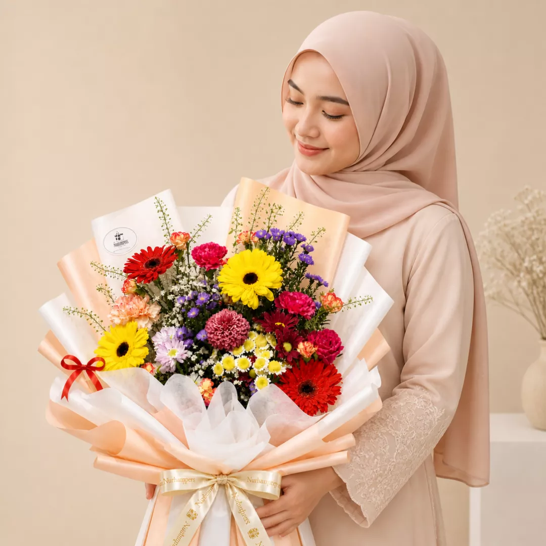 (2026 MOTHER' DAY SPECIAL) Nurhampers Joyful Bloom Mix Bouquet