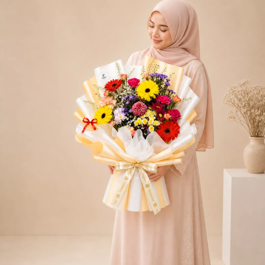(2026 MOTHER' DAY SPECIAL) Nurhampers Joyful Bloom Mix Bouquet