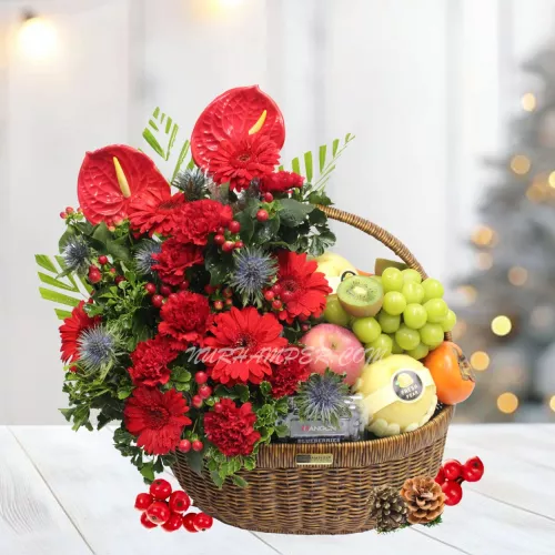 Christmas Fresh Joy Fruit Basket (Klang Valley Only)