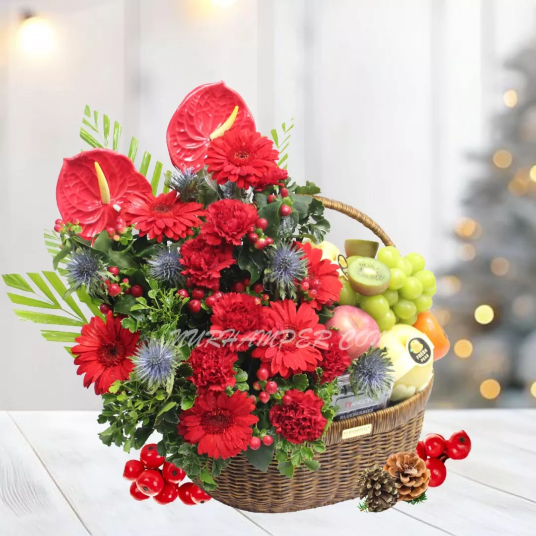 Christmas Fresh Joy Fruit Basket (Klang Valley Only)