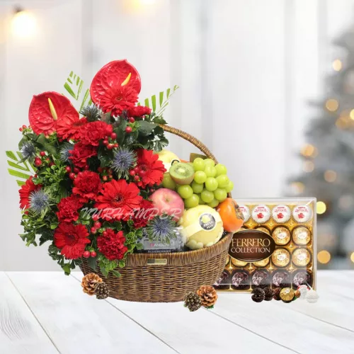 Santa’s Treat Fruit & Chocolate Basket (Klang Valley Only)