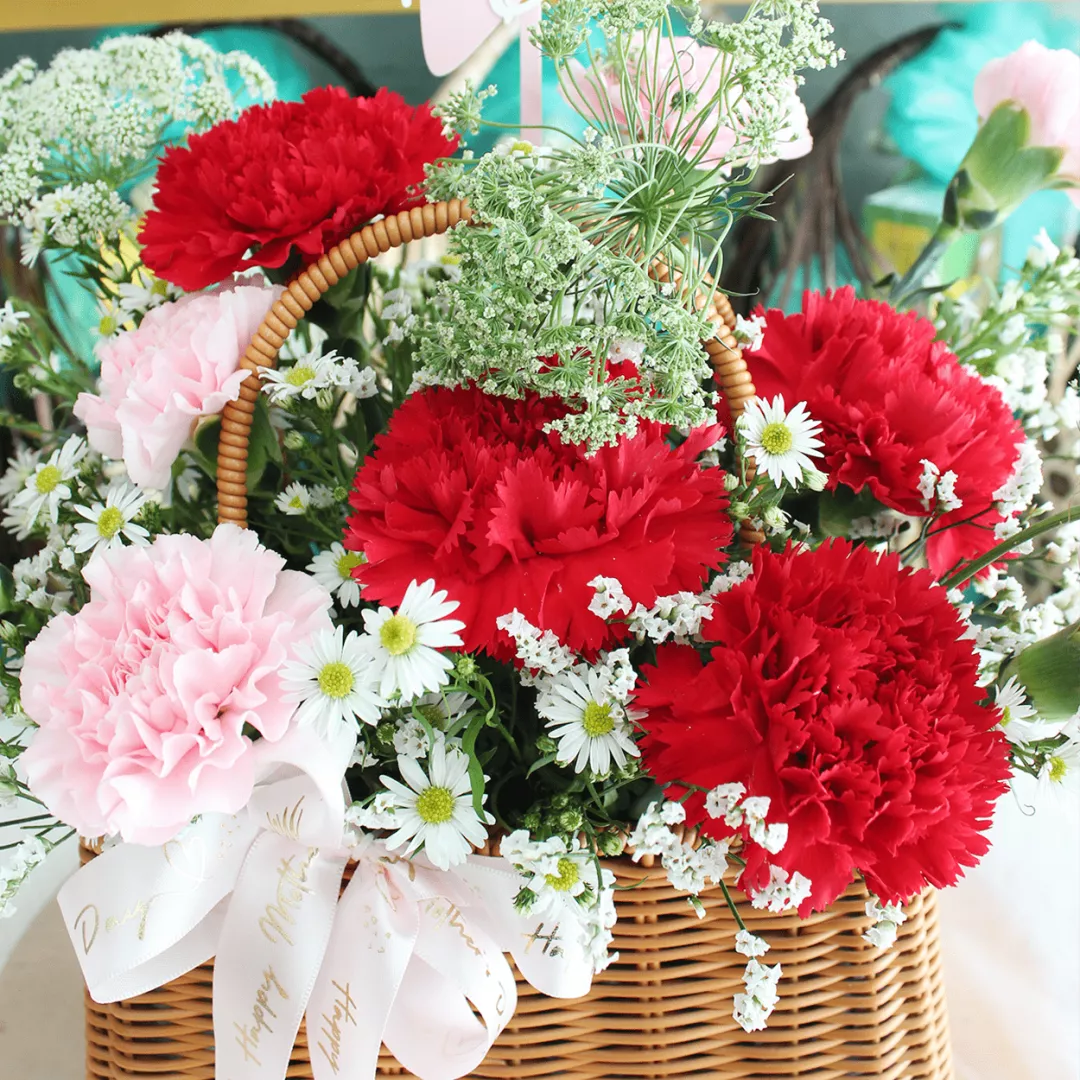 Nurhampers Lunara Carnation Flower Basket