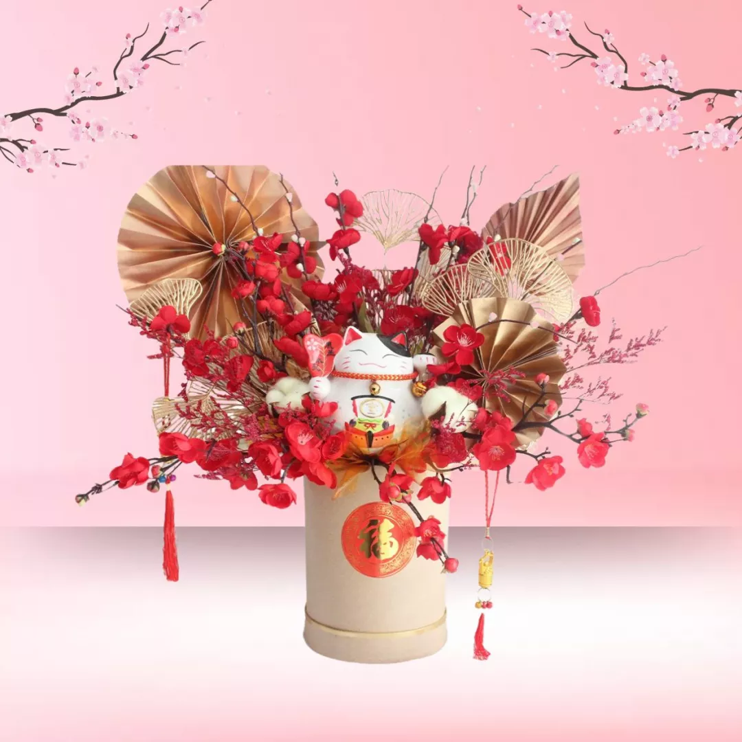 Lucky Prosperity Blooms Flower Box