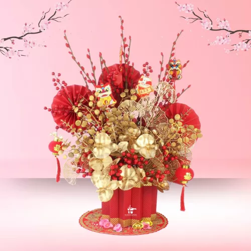 Golden Dazzle Chinese New Year Flower Box 