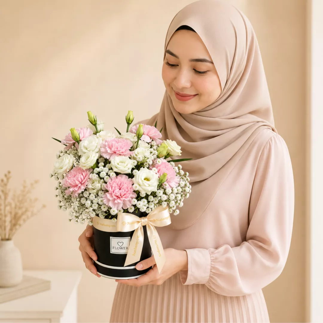 Nurhampers Pink Serenity Bloom Box