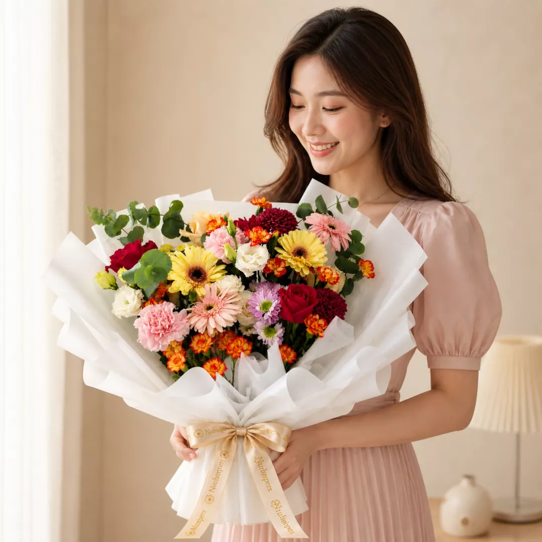  (2026 MOTHER' DAY SPECIAL) Nurhampers Thumbelina Bloom Bouquet