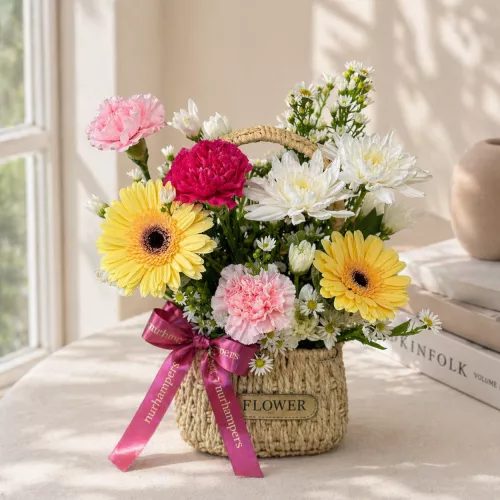 (2026 MOTHER'S DAY SPECIAL) Nurhampers Sweet Bloom Flower Basket