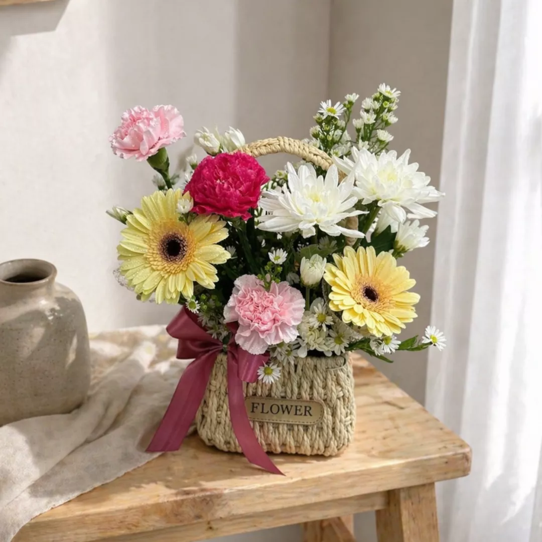 (2026 MOTHER'S DAY SPECIAL) Nurhampers Sweet Bloom Flower Basket