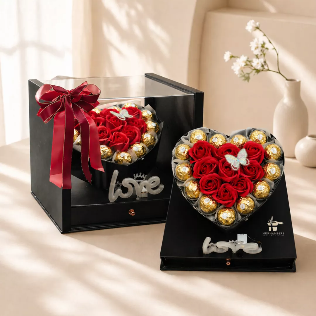 (2026 MOTHER'S DAY SPECIAL) Nurhampers Love Story Soap Roses Gift Box