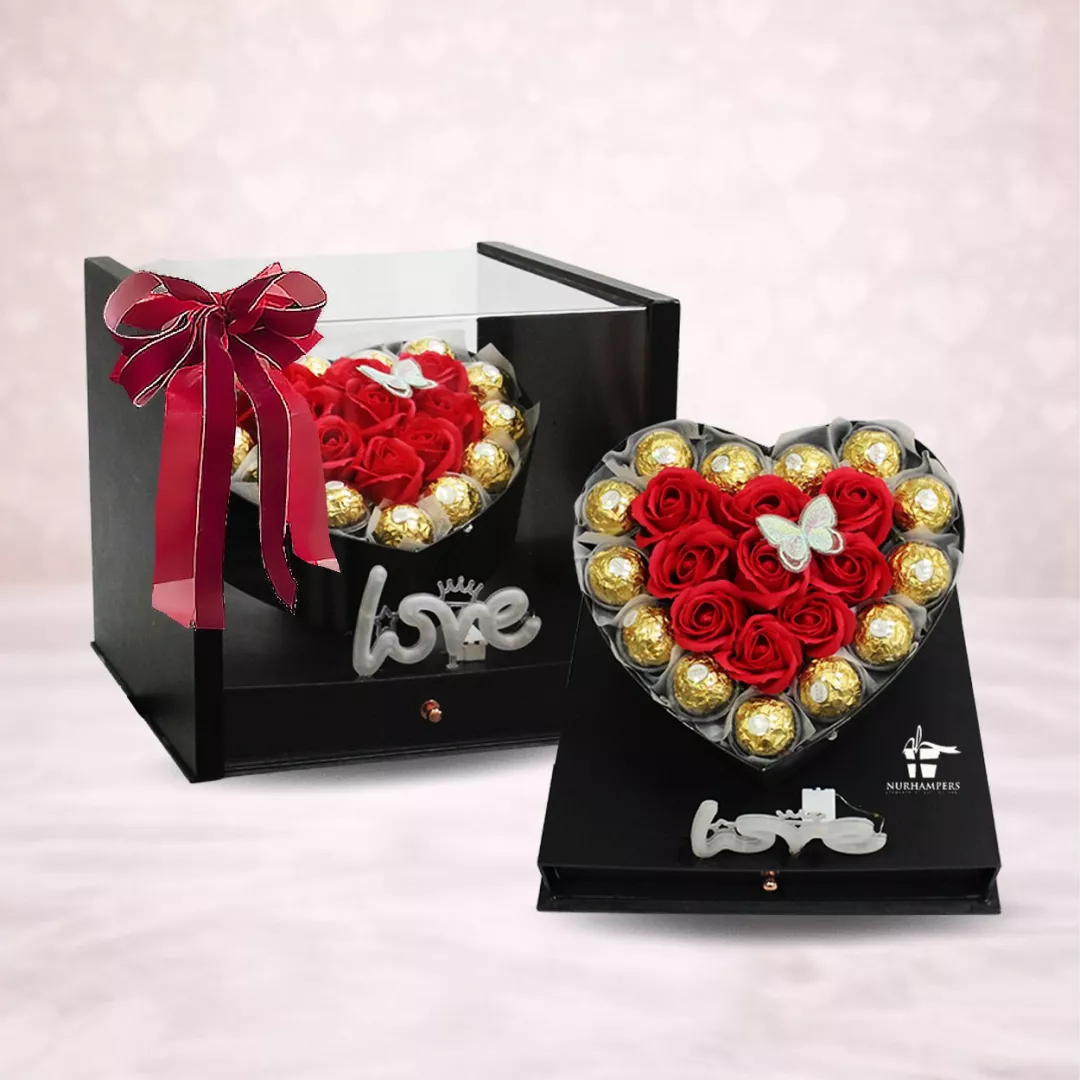 (2026 MOTHER'S DAY SPECIAL) Nurhampers Love Story Soap Roses Gift Box
