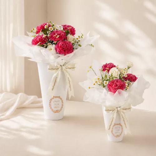 (2026 MOTHER'S DAY SPECIAL) Nurhampers Cherry Pink Carnation Flower Box
