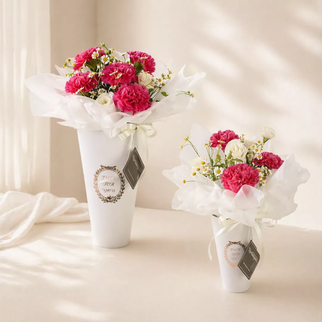 (2026 MOTHER'S DAY SPECIAL) Nurhampers Cherry Pink Carnation Flower Box