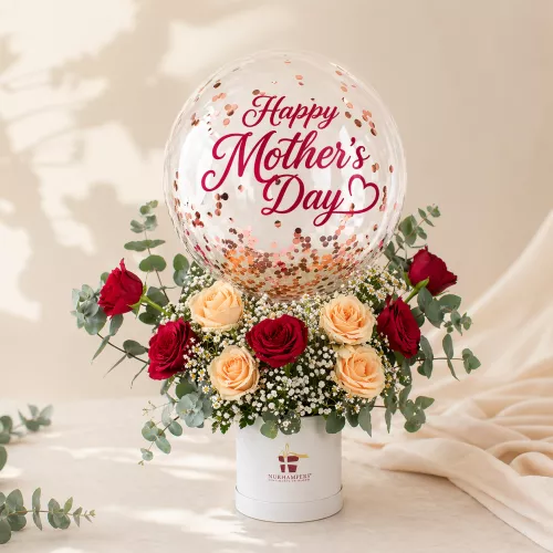 (2026 MOTHER'S DAY SPECIAL) Nurhampers Balloon & Flower Gift Box Kirana