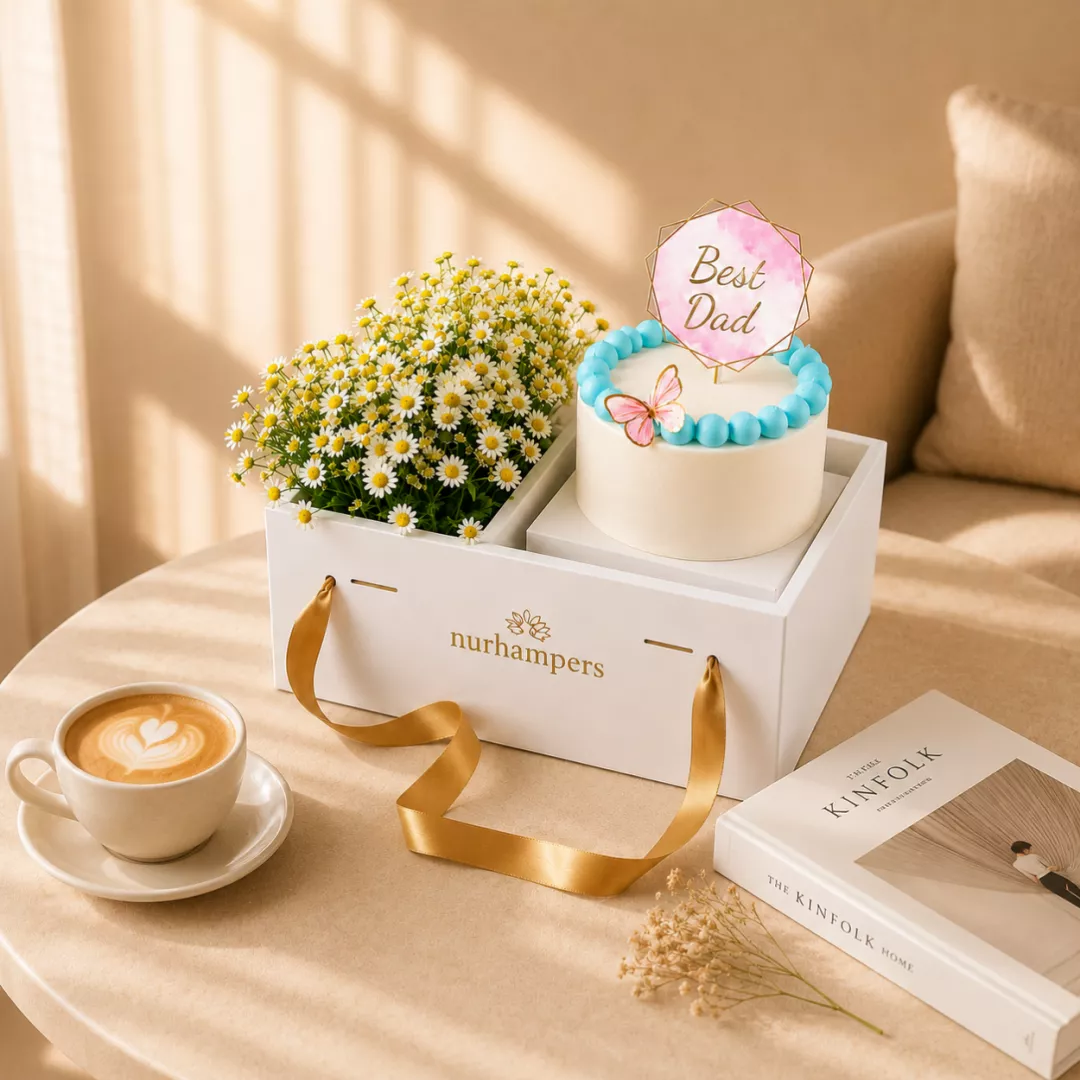 Father's Day Nurhampers Sweet Desire Flower Cake Box (Klang Valley Only)