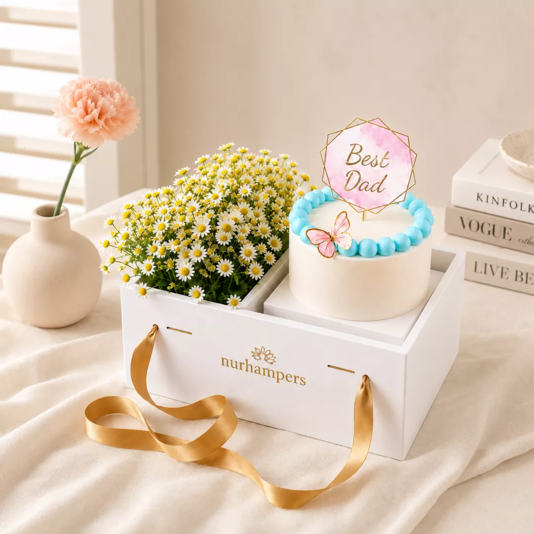 Father's Day Nurhampers Sweet Desire Flower Cake Box (Klang Valley Only)