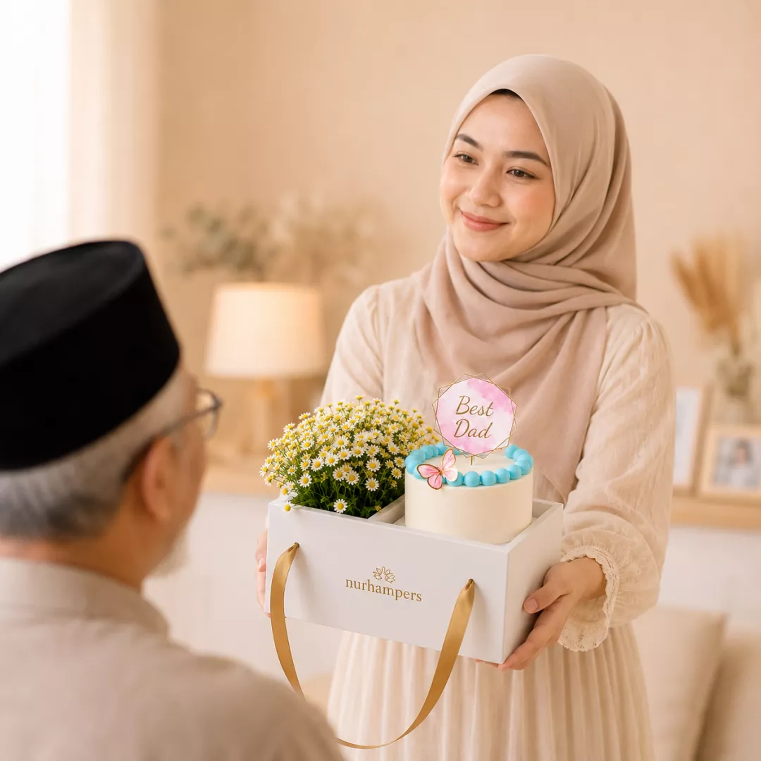 Father's Day Nurhampers Sweet Desire Flower Cake Box (Klang Valley Only)