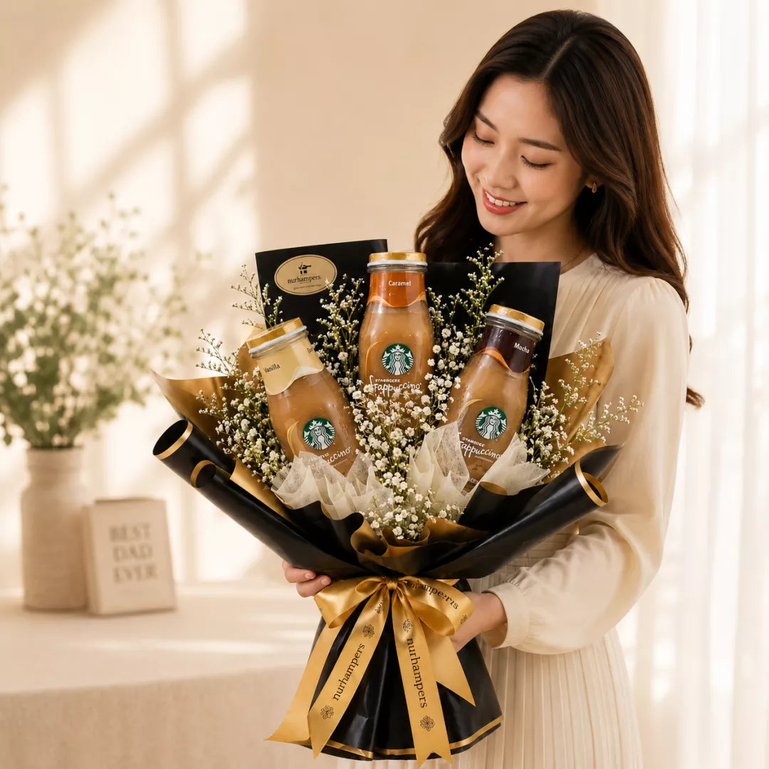 Father's Day Nurhampers STARBUCKS® Shake It Frappe Bouquet