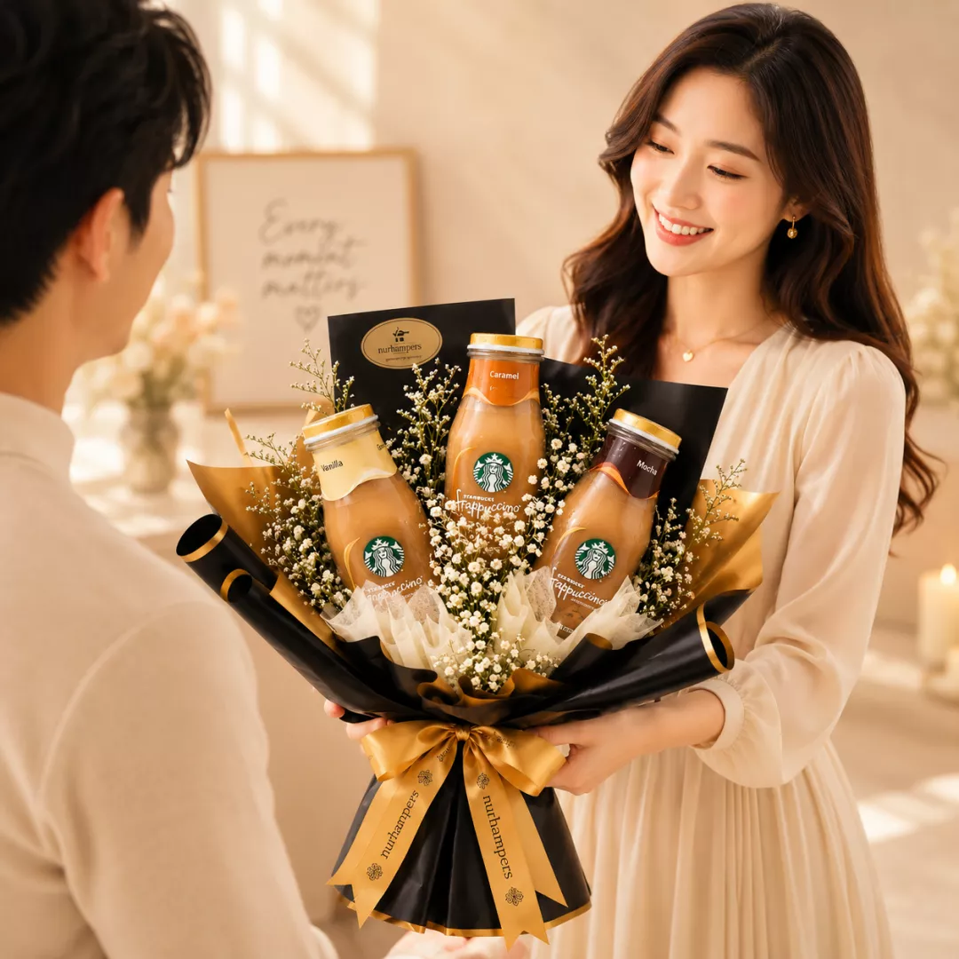 Father's Day Nurhampers STARBUCKS® Shake It Frappe Bouquet