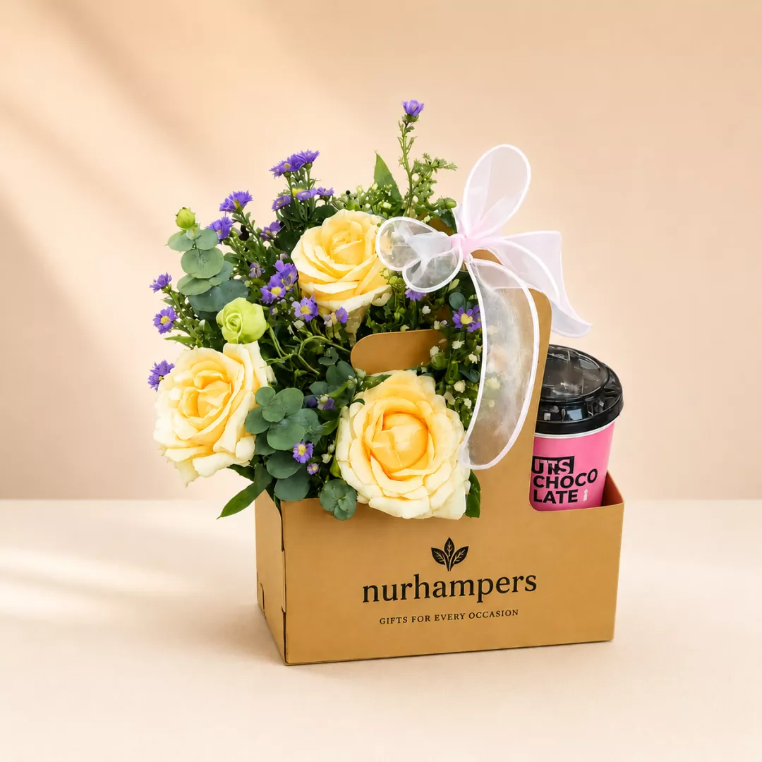 Father's Day Nurhampers Coffee & Bloom Gift Box