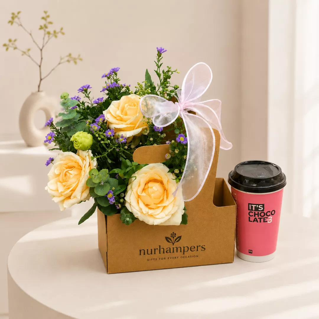 Father's Day Nurhampers Coffee & Bloom Gift Box