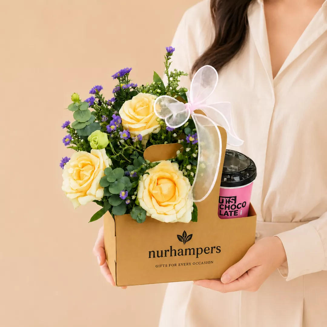 Father's Day Nurhampers Coffee & Bloom Gift Box