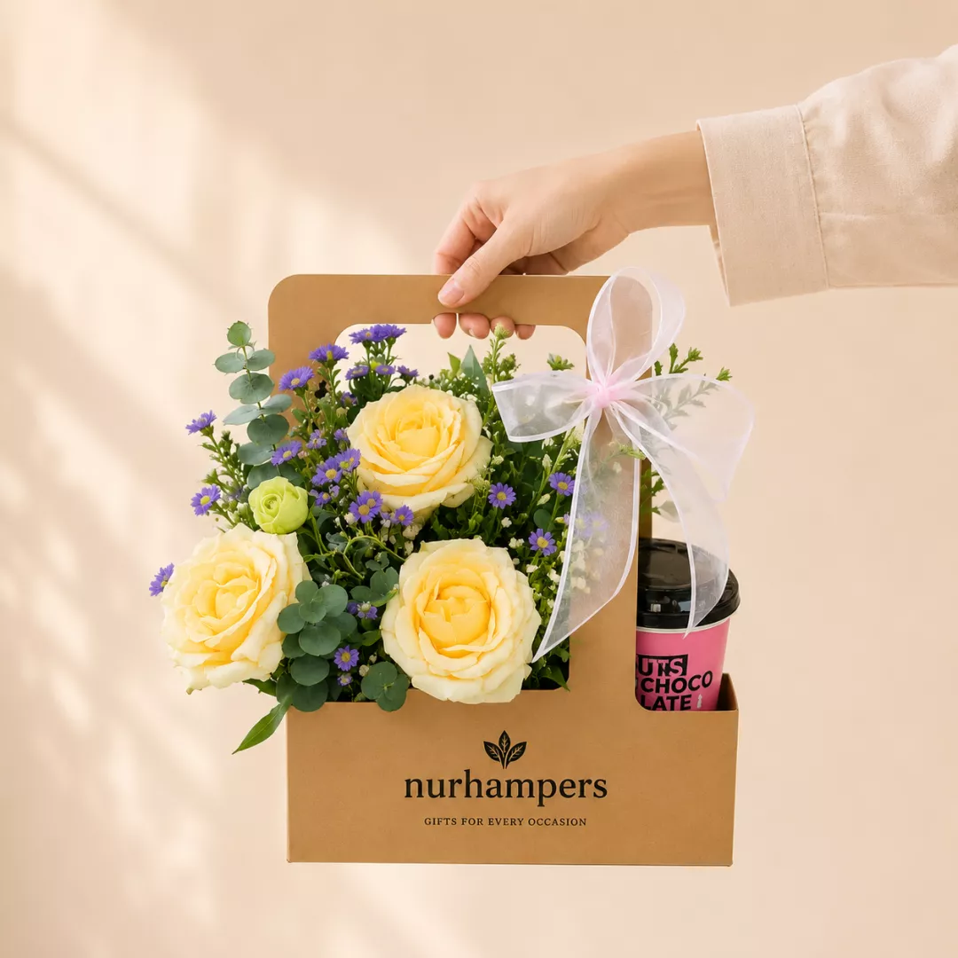 Father's Day Nurhampers Coffee & Bloom Gift Box