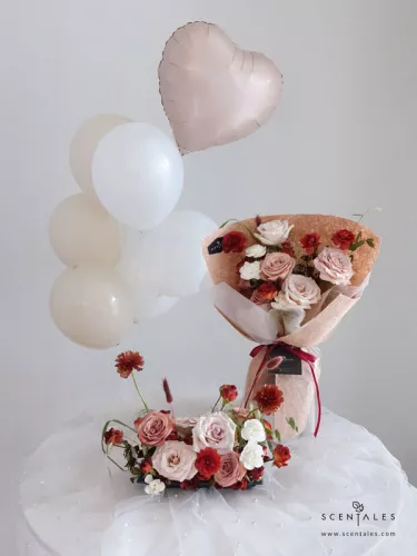 (2026 Valentine’s Day Special) Scentales Velvet Bordeaux Decoration Package