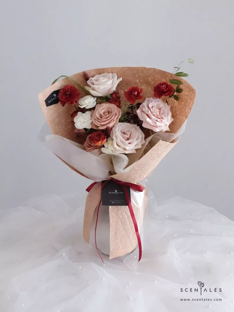 (2026 Valentine’s Day Special) Scentales Velvet Bordeaux Decoration Package