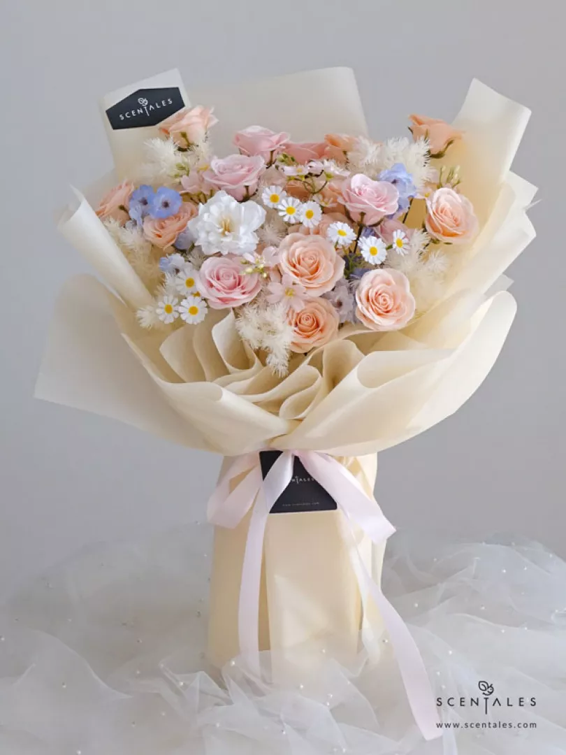 (2026 Valentine’s Day Special) Scentales My Sweet Valentine Soap Flower Bouquet