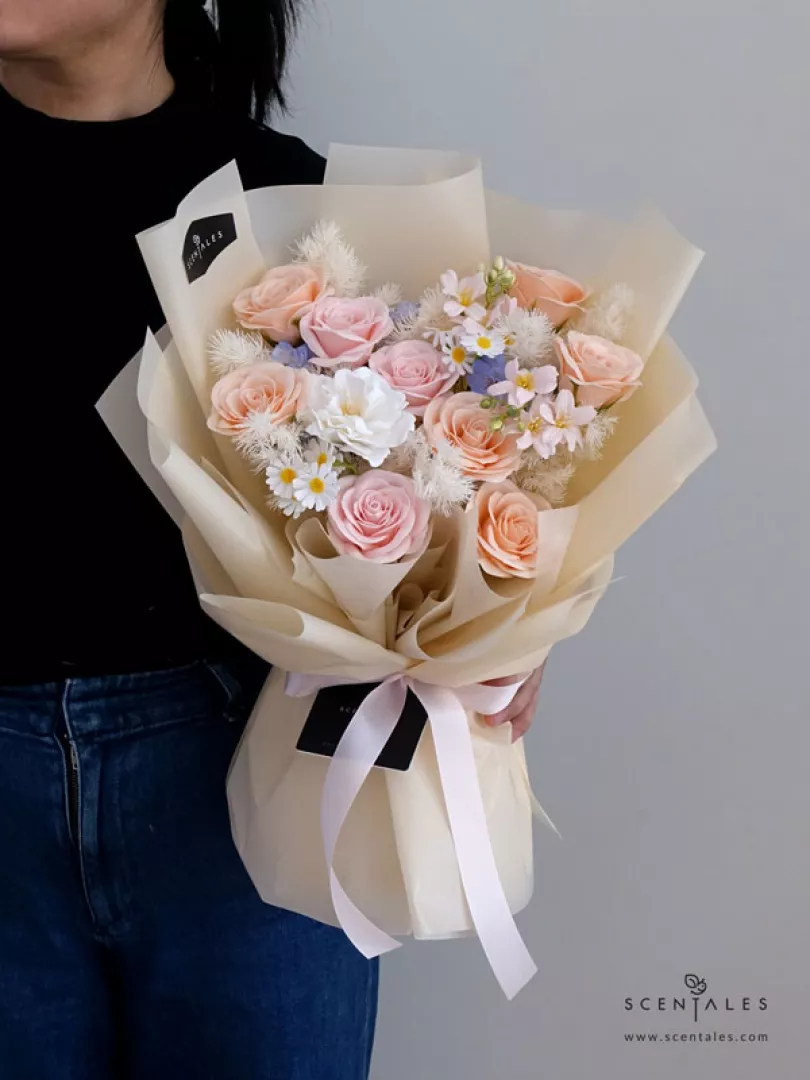 (2026 Valentine’s Day Special) Scentales My Sweet Valentine Soap Flower Bouquet