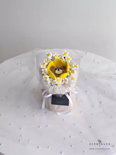 (2026 Valentine’s Day Special) Scentales Sunshine Hugs Twisting Stick Petite Flower Bouquet