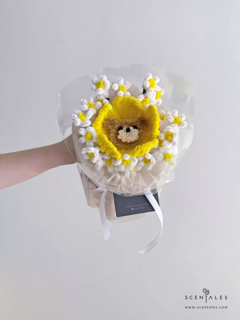 (2026 Valentine’s Day Special) Scentales Sunshine Hugs Twisting Stick Petite Flower Bouquet