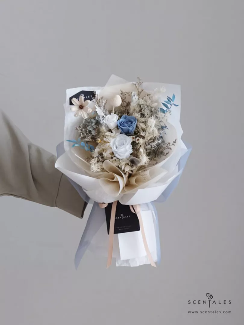 (2026 Mother’s Day Special) Scentales Helen Preserved & Dried Flower Bouquet
