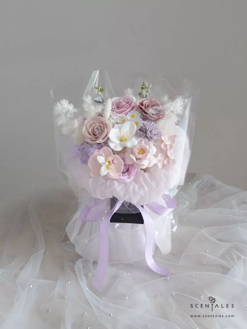 (2026 Mother’s Day Special) Scentales Hushed Lullaby Soap Flower Bouquet