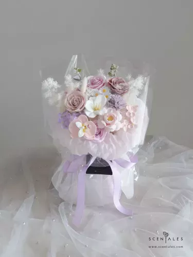 (2026 Mother’s Day Special) Scentales Hushed Lullaby Soap Flower Bouquet