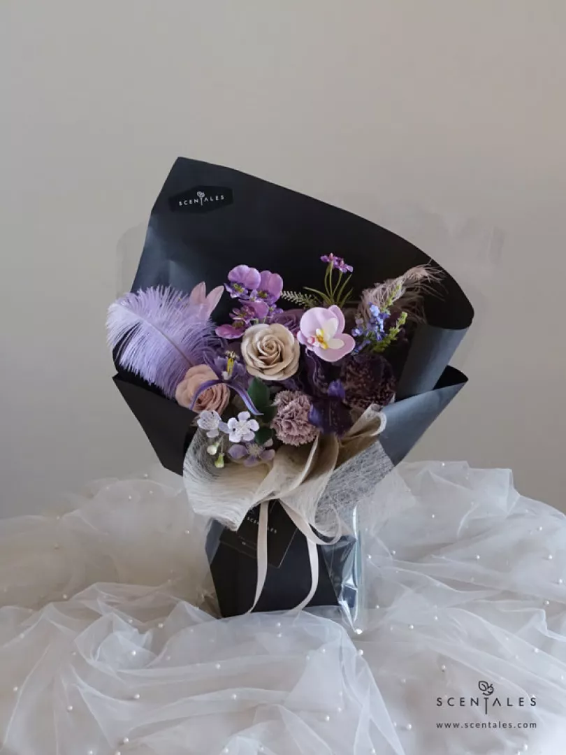 (2026 Mother’s Day Special) Scentales Velour Grace Soap Flower Bouquet