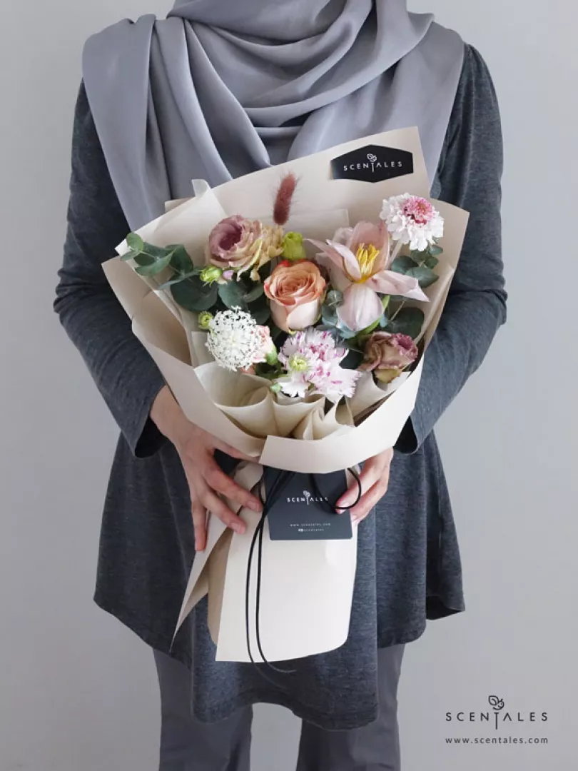 (2026 Mother’s Day Special) Scentales Mom’s Diary Flower Bouquet