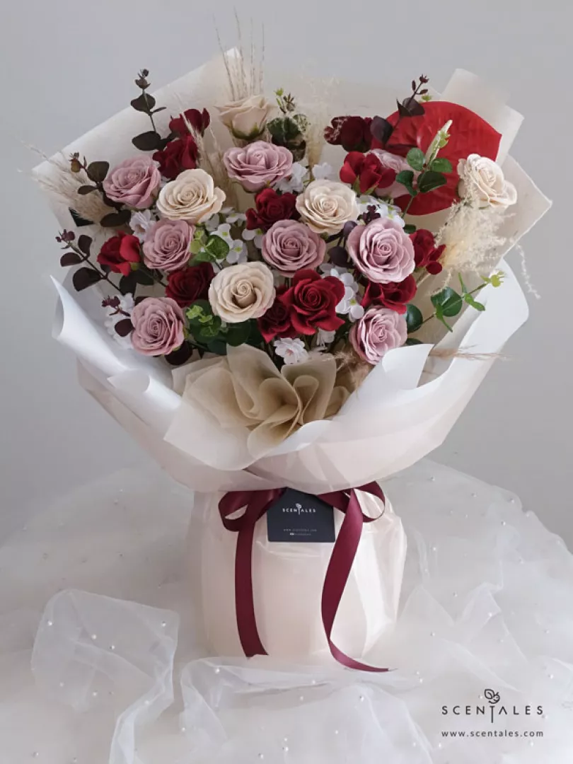 (2026 Valentine’s Day Special) Scentales Deeply Yours Soap Flower Bouquet