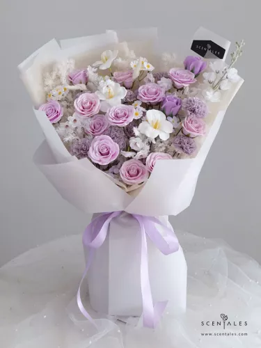 (2026 Valentine’s Day Special) Scentales Floral Sonnet Soap Flower Bouquet