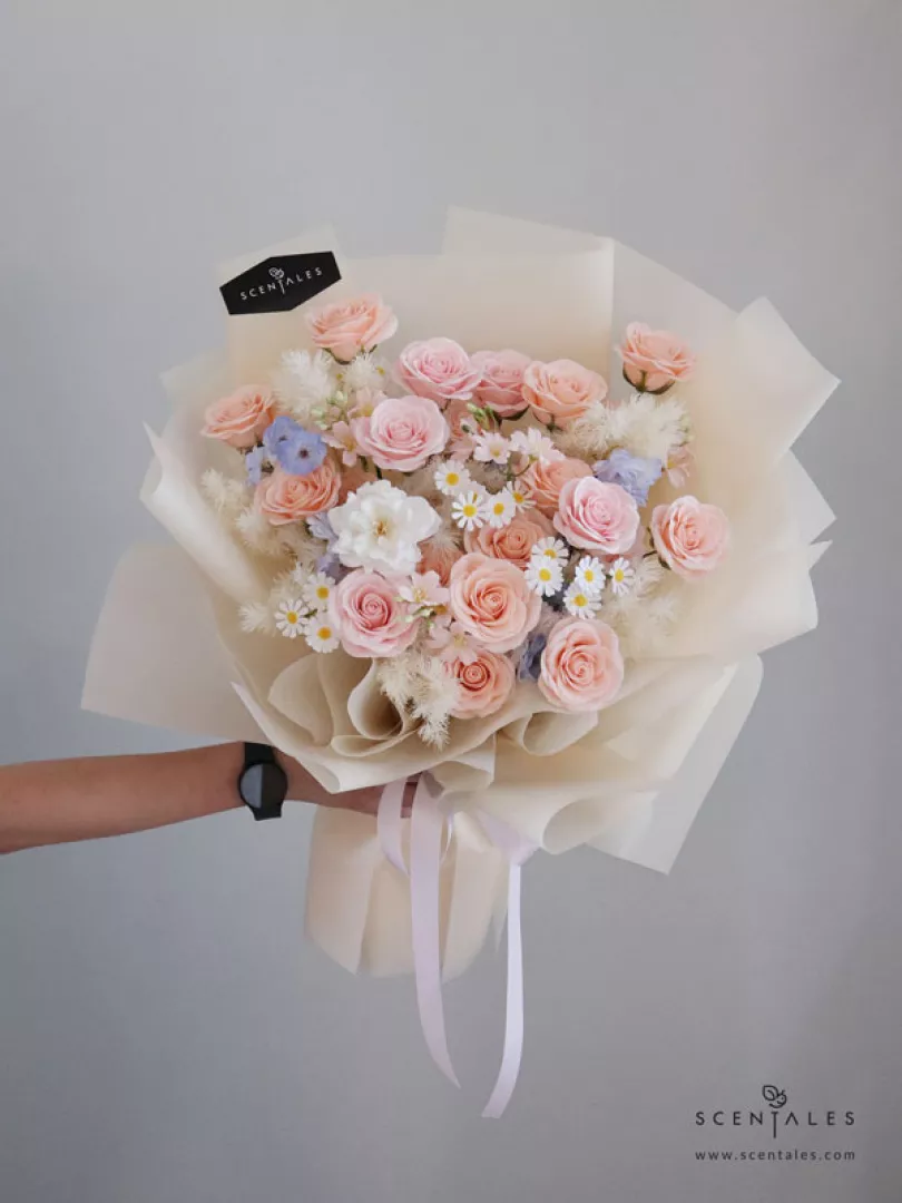 (2026 Valentine’s Day Special) Scentales My Sweet Valentine Soap Flower Bouquet