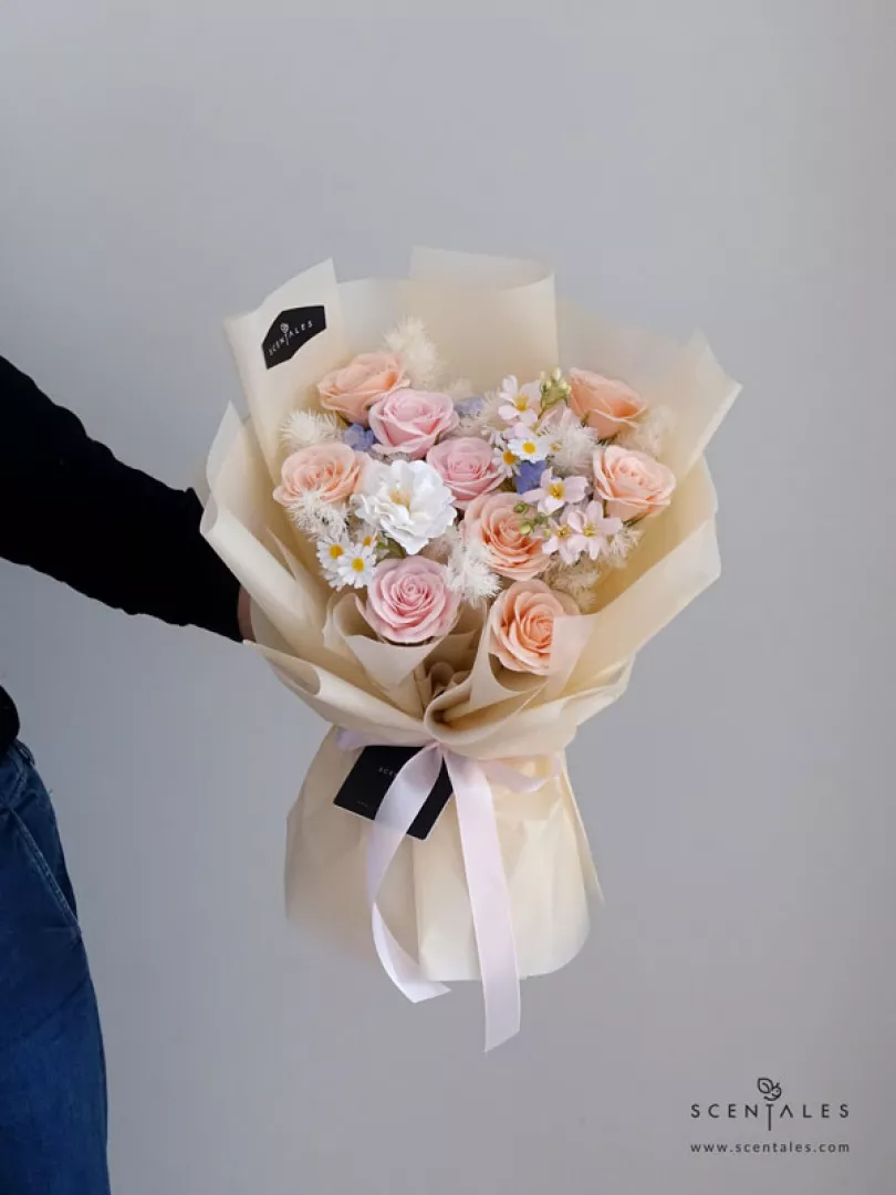 (2026 Valentine’s Day Special) Scentales My Sweet Valentine Soap Flower Bouquet