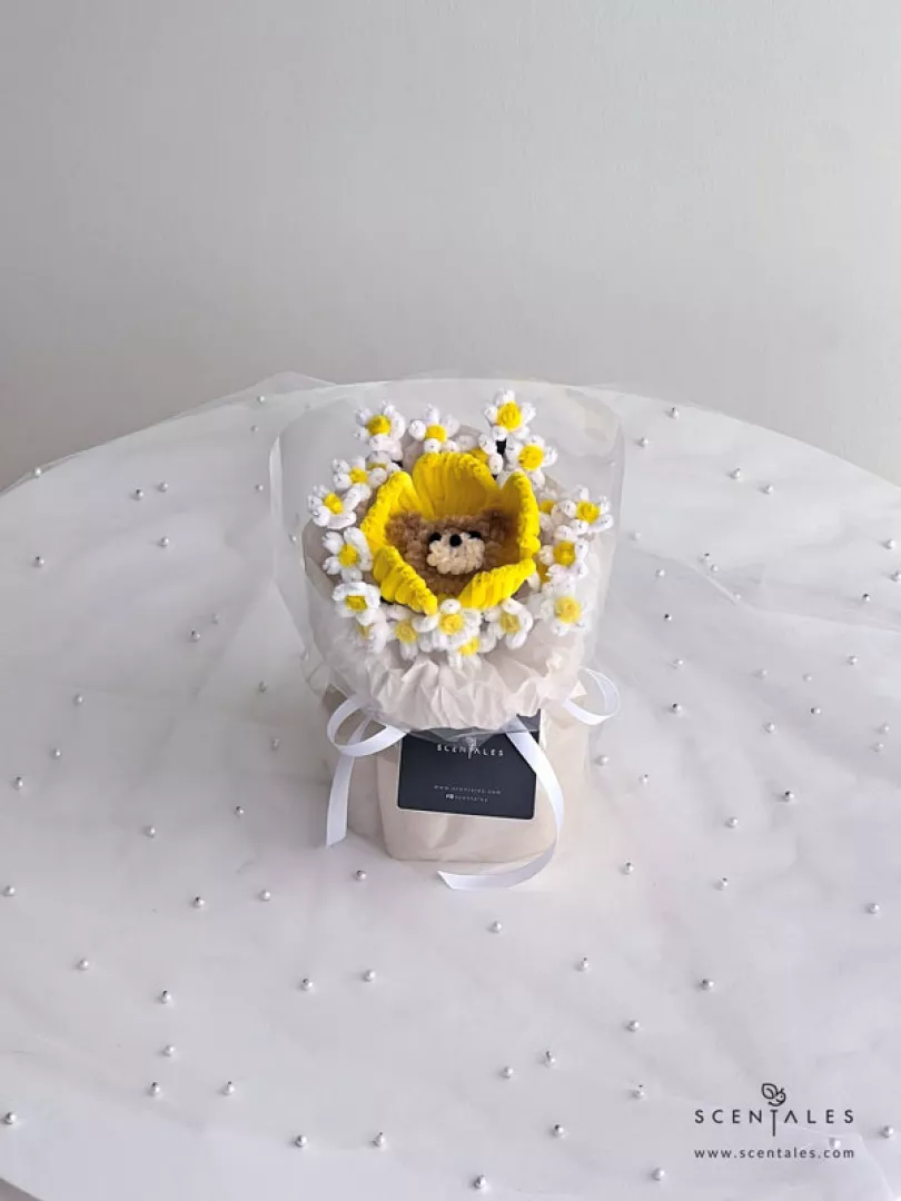 (2026 Valentine’s Day Special) Scentales Sunshine Hugs Twisting Stick Petite Flower Bouquet