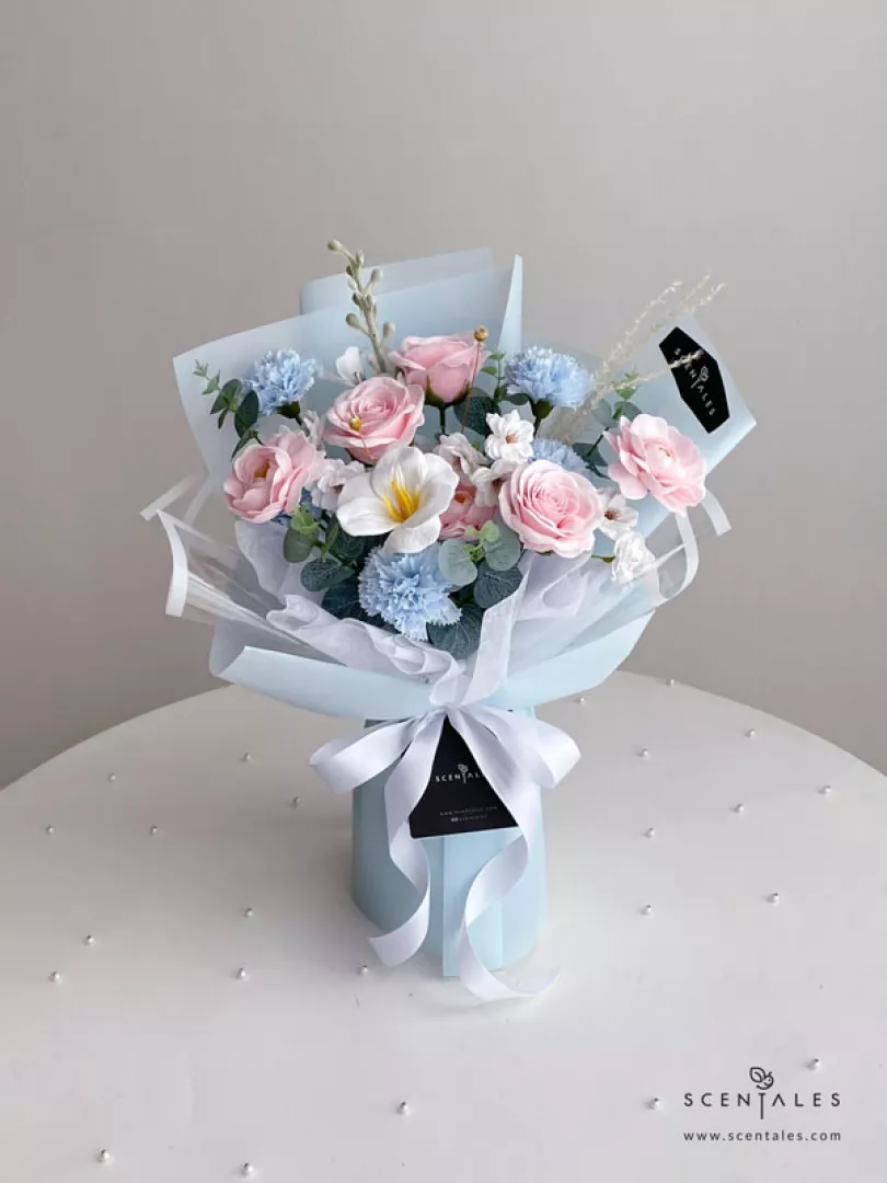 (2026 Mother’s Day Special) Scentales Caramela Soap Flower Bouquet