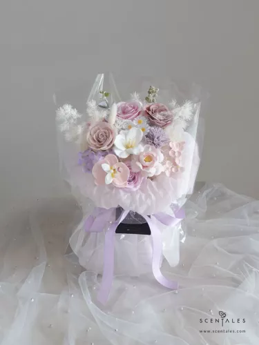 (2026 Mother’s Day Special) Scentales Hushed Lullaby Soap Flower Bouquet