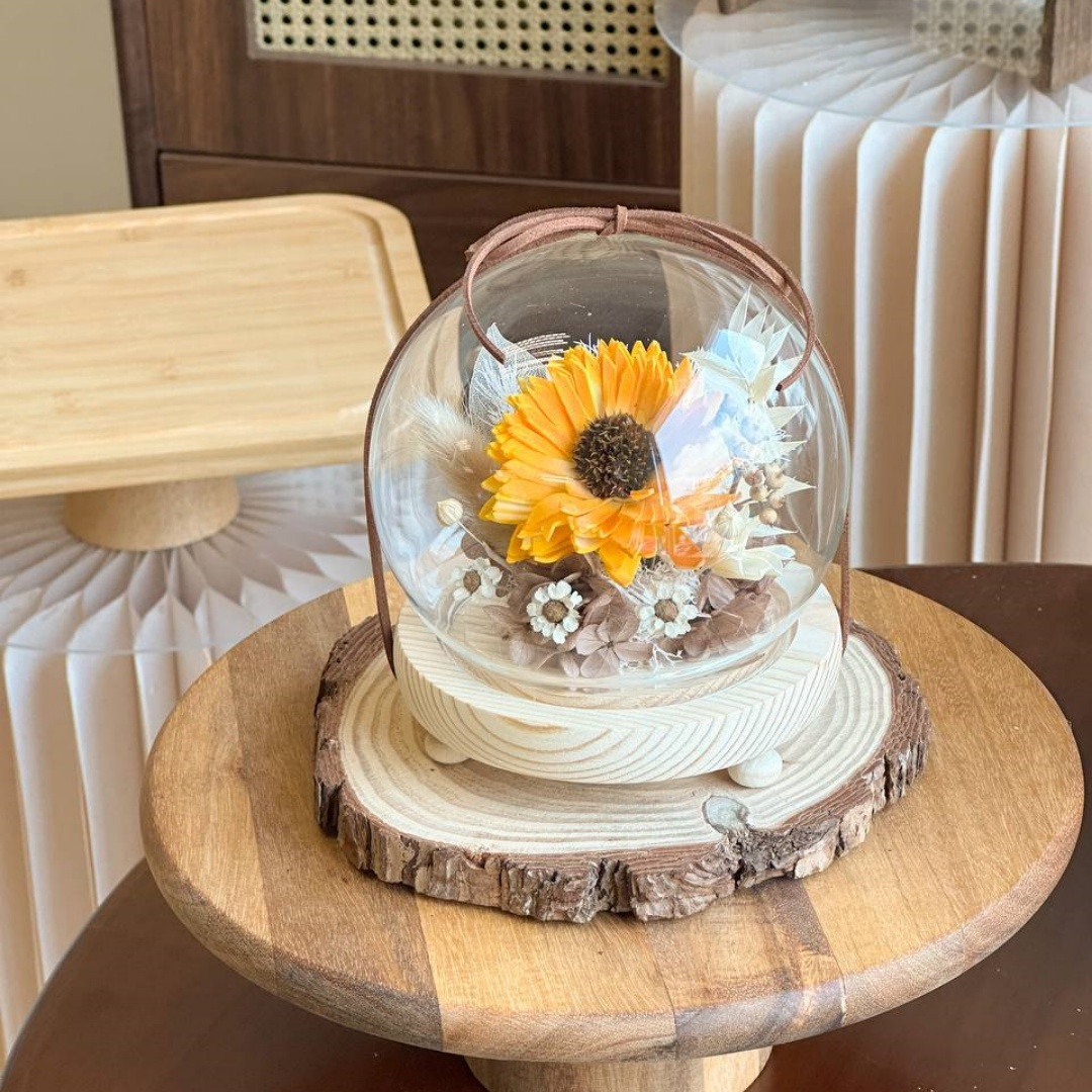 Villy Preserved Flower Globe 